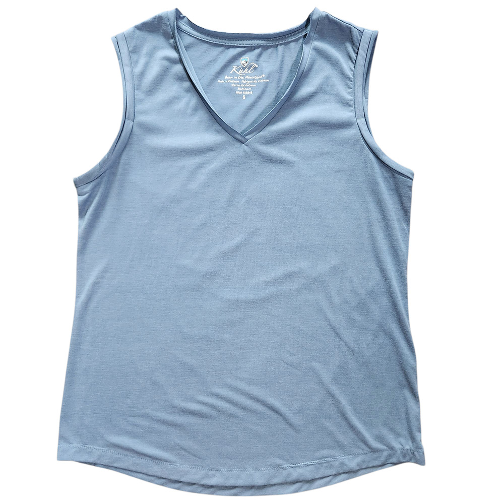 Kuhl sleeveless top blue v-neck size S